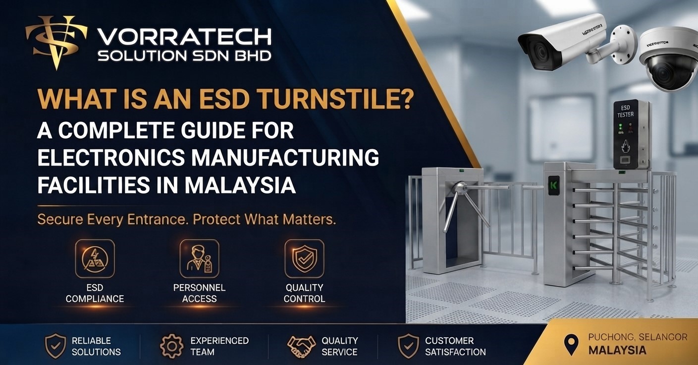 ESD turnstile system for electronics manufacturing and access control in Malaysia